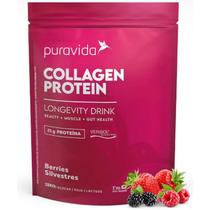 Collagen Protein Berries Silvestres + 2,5 G Verisol + 21 G Proteina (450G) PURAVIDA