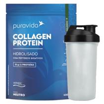Collagen Protein Hidro Neutro 450g Coqueteleira PuraVida