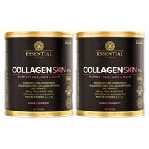 Collagen Skin 330g Cranberry - 2 unidades - Essential Nutrition - Biotina e Vitaminas A, C, E