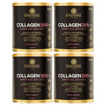 Collagen Skin 330g Cranberry - 4 unidades - Essential Nutrition - Biotina e Vitaminas A, C, E
