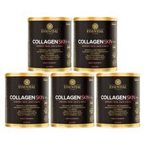 Collagen Skin 330g Cranberry - 5 unidades - Essential Nutrition - Biotina e Vitaminas A, C, E