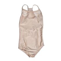 Collant Alcinha Nadador Tule Listras Briilho - Bege Rose Collant Alcinha Nadador Tule Listras Briilho - Bege Rose