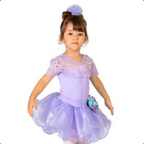 Collant Ballet Clássico Infantil Body Bailarina Renda Collant Ballet Clássico Infantil Body Bailarina Renda