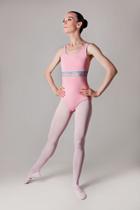 Collant Ballet com Elástico Rosa Tamanho P - Têxtil Mix