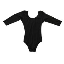 Collant Com Manga 3/4 Preto Collant Com Manga 3/4 Preto