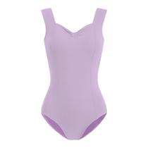 Collant de balé feminino HROYL, alça larga, azul marinho, tamanho XS