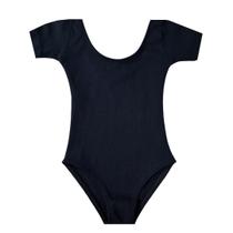 Collant de balé Infantil manga curta 2 a 6 anos Cores