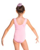 Collant de Ballet Cavado Infantil em Malhação Rosa / Cor: ROSA BALLET / Tamanho: G - GUAILI
