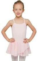 Collant de dança mDNMD Ballet Pink com saia tutu de balé para meninas de 4 a 6 anos