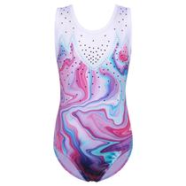 Collant de ginástica BAOHULU Shiny Diamond Girls 5A roxo/azul