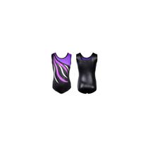 Collant de ginástica sem mangas artístico roxo tamanho 12 para meninas Collant de ginástica sem mangas artístico roxo tamanho 12 para meninas