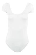 Collant Meia Manga Branco Infantil Ballet Capezio 2 Anos