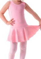 Collant Regata com saia ballet cor rosa e preto