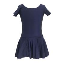 Collant Saia Com Laço - Azul Marinho Collant Saia Com Laço - Azul Marinho