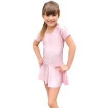 Collant Saia Com Laço - Rosa Claro Collant Saia Com Laço - Rosa Claro