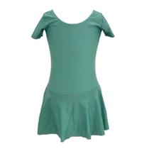 Collant Saia Com Laço - Verde Água Collant Saia Com Laço - Verde Água