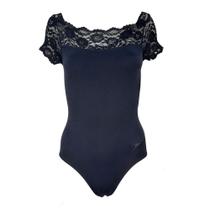 Collant Só Dança Classic Renda SD-766 Feminino