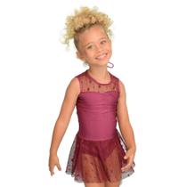 Collant Sofi Saia Estrelinha - Vinho