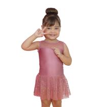 Collant Sofi Saia Tule Coração - Marsala