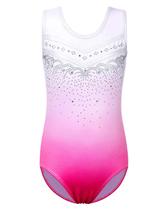 Collants de ginástica BAOHULU B254 para meninas 6A branco/rosa