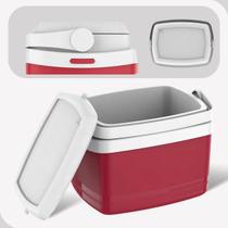 Coller Caixa Termica 12L Com Porta Copo Alça Lata Cerveja