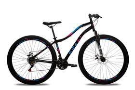 Colli Bike, Paris, Aro 29 Aero, Quadro Rebaixado Tam.15,5, Aço Carbono, 36 Raias, 21 Velocidades, Suspensão Dianteira, Freio a Disco, Alavanca Rapid Fire, Pedivela Triplo Aço, Roda Livre 7V Index