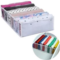 Colméia Divisória Organizador Gaveta Fitness Roupas Short Camiseta transparente