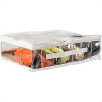 Colmeia Fechada Organizadora Sapatos Roupas Toalhas Branca Tamanho M 30x45x12cm