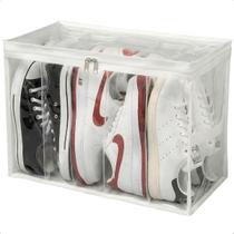 Colmeia Fechada Organizadora Sapatos Tenis Bolsa Vertical 44x24x32 Com Zíper Colmeia Fechada Organizadora Sapatos Tenis Bolsa Vertical 44x24x32 Com Zíper