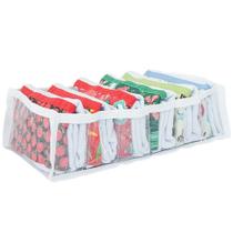 Colmeia Organizadora De Gavetas Transparente Com 6 Divisórias Organizador De Panos De Prato