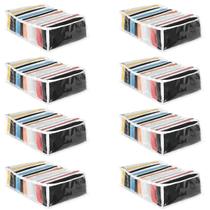 Colmeia Organizadora de Roupa Camisetas Gavetas Transparente 25x35x10 10 Divisórias Kit 8 Unidades Colmeia Organizadora de Roupa Camisetas Gavetas Transparente 25x35x10 10 Divisórias Kit 8 Unidades