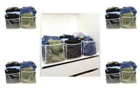 colmeia organizadora de roupa kit 3 nichos grande gaveta armario bermuda calça jeans