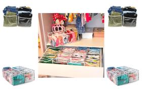 colmeia organizadora de roupa kit 3 nichos M gaveta e armario bermudas camisas