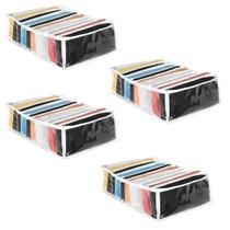 Colmeia Organizadora de Roupa Multiuso Transparente 25x35x10 10 Nichos Kit 4 Unidades Colmeia Organizadora de Roupa Multiuso Transparente 25x35x10 10 Nichos Kit 4 Unidades