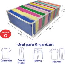 Colmeia Organizadora Gaveta Viés Branco G 40x25x10 Kit 4 Uni