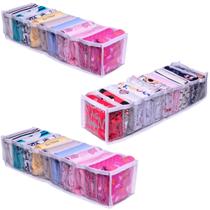 Colmeia Organizadora Gaveta Viés Branco P Extra 40x10x10 Kit 3 Uni