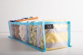 Colmeia organizadora P AZUL transparentes (tamanho: 13cm X 10cm X 35cm) Infantis Premium