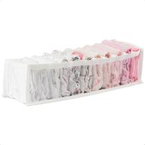 Colmeia Organizadora para Gaveta 11 Nichos Organizador Roupas Íntimas Bebê Meias Camiseta 13x40x10cm