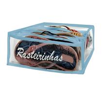 Colmeia organizadora para rasteirinhas e chinelos azul