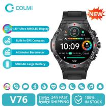 colmi v76 gps smartwatch 1.43 "tela ultra amoled bússola, altímetro, bluetooth chamada, 500mah colmi v76 gps smartwatch 1.43 "tela ultra amoled bússola, altímetro, bluetooth chamada, 500mah