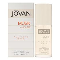 Colônia de Musk JOVAN Spray 3 Oz (Edição Platina)