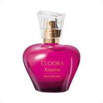 Colônia Desodorante Rosa Marcante Kiss Me Eudora Fragrância Floriental Gourmand 50ml REF 50267