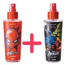 Colônia Infantil Spider-man + Colônia Infantil Avengers 150ml Avon