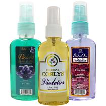 Colônia para Bebê ELP ESSENTIAL Corlys Violetas Spray 59ml Kit com 3 Colônia para Bebê ELP ESSENTIAL Corlys Violetas Spray 59ml Kit com 3