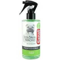 Colônia Perfume Cães Macho Profissional Sanol Dog 250Ml