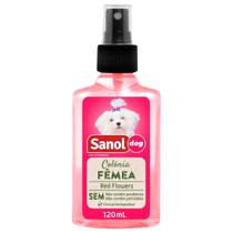 Colônia Perfume Fêmea Red Flowers Sanol Dog 120Ml Colônia Perfume Fêmea Red Flowers Sanol Dog 120Ml