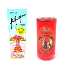 Colonia Seiva de Alfazema e Perfume Cigana Original Kit Amor - phebo