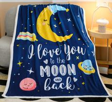 Coloque o cobertor Zevrez Eu te amo até a lua e de volta 120x150cm