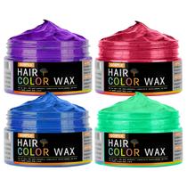 Color de cabelo temporário Wax lockmio 120g para homens, mulheres e crianças