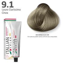 Color premium 9.1 louro claríssimo cinza 60g